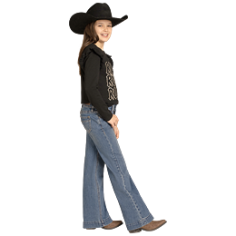 Rock & Roll Denim Girls Double Button Trouser BG5MD08061