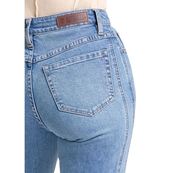Rock and Roll Ladies Side Panel Wide Leg Jean BW6HD09775