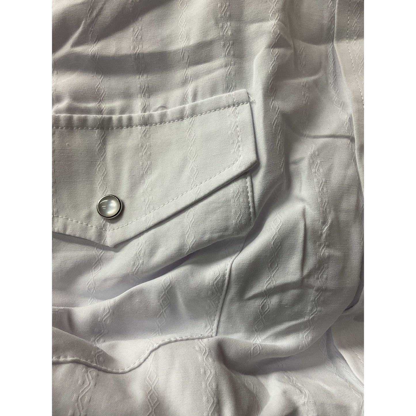 Roper Men’s Western Shirt - Long Sleeve, Snap, White 1-01-145-415