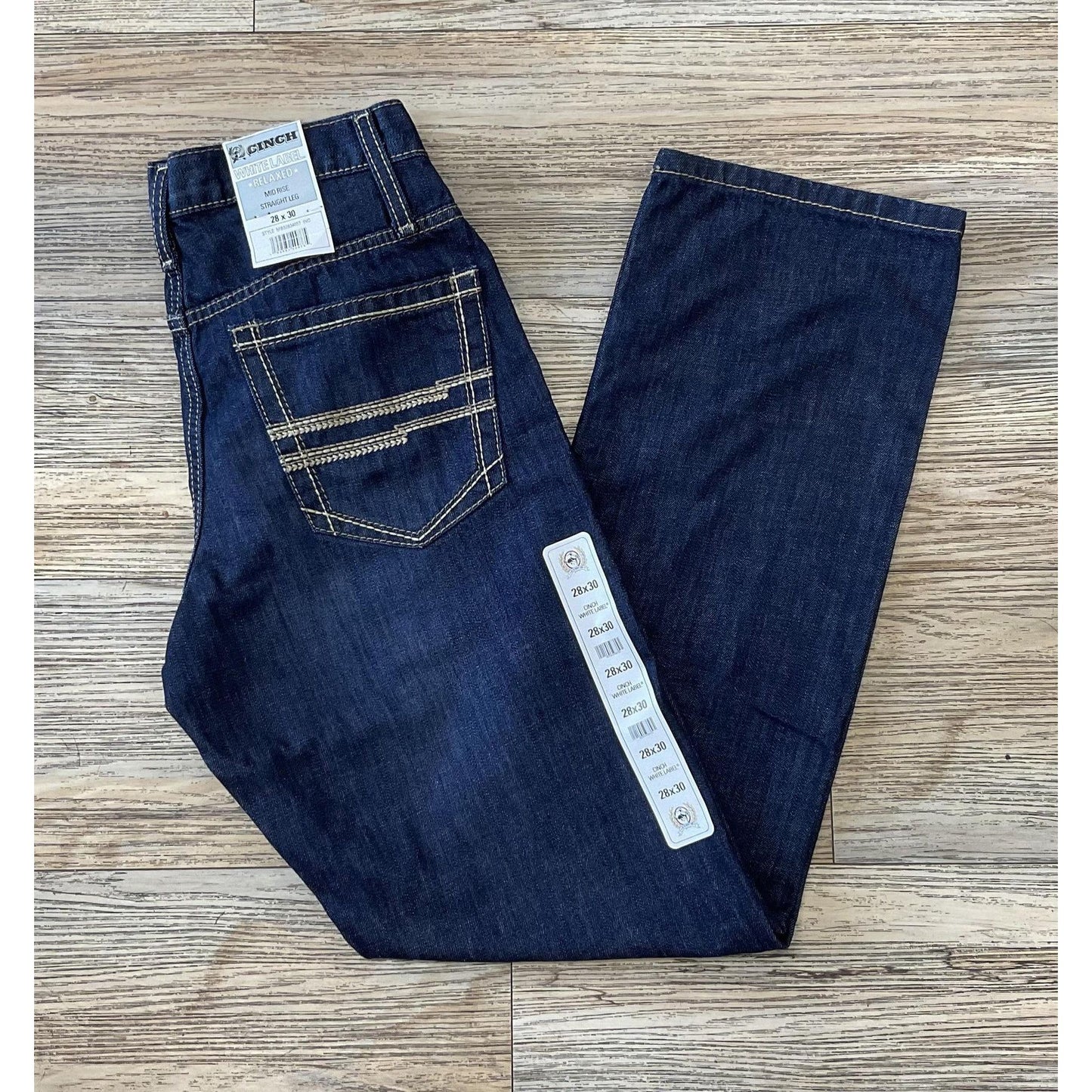 * MB92834057 IND | Cinch Mens White Label Relaxed Mid Rise Straight Leg Indigo