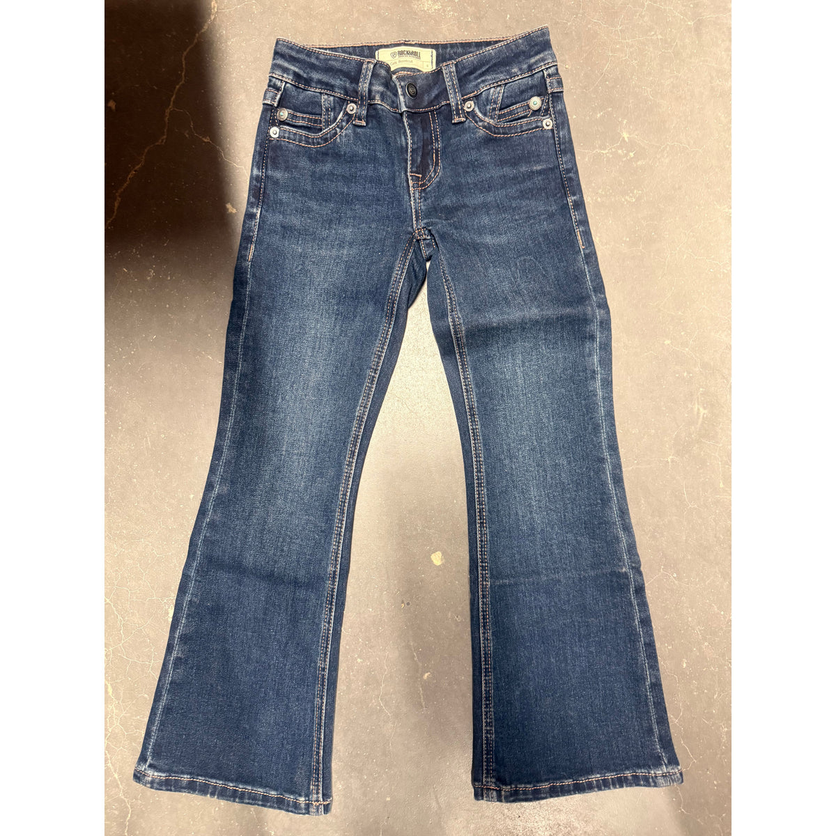 Rock & Roll Girls' Trouser- Med Wash BG4MD09863