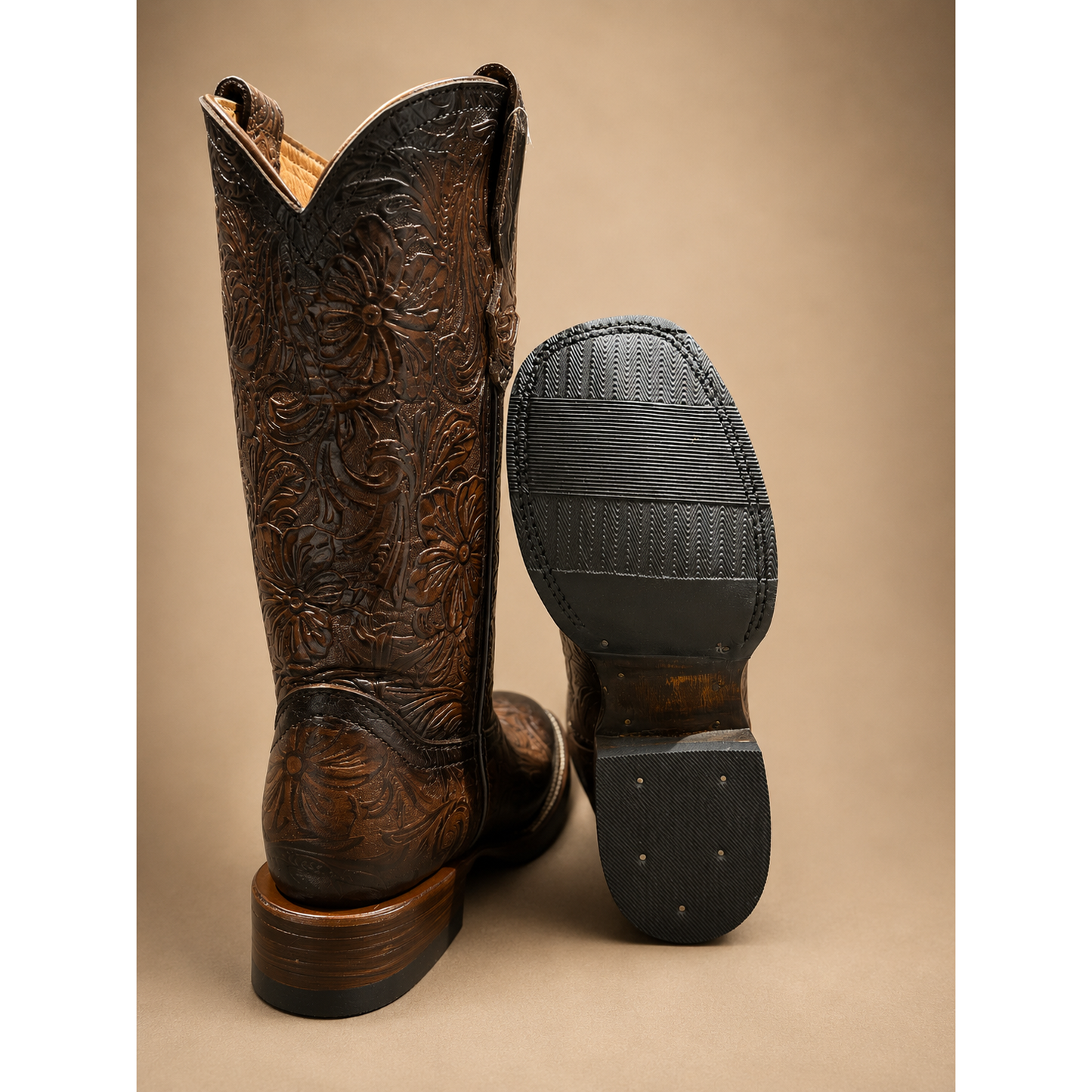 Corral Engraved Flowers Brown CL8