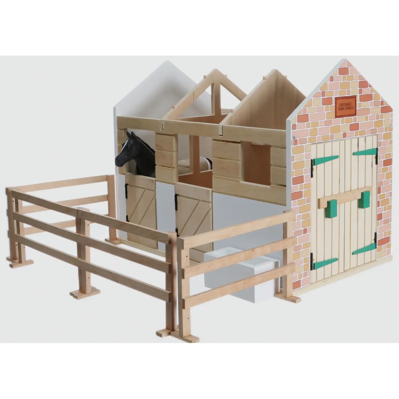 Lottie’s Dolls Wooden Stables Playset