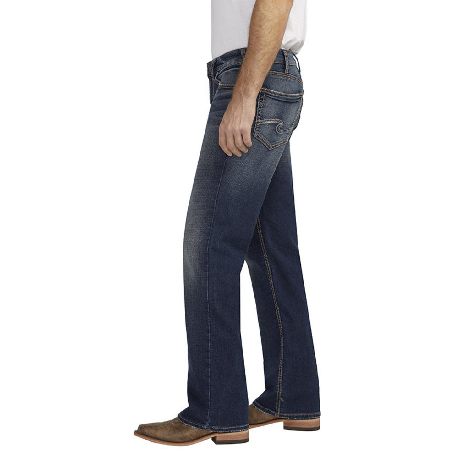 * M42411EWK404 | Mens Silver Zac Relaxed Straight Leg