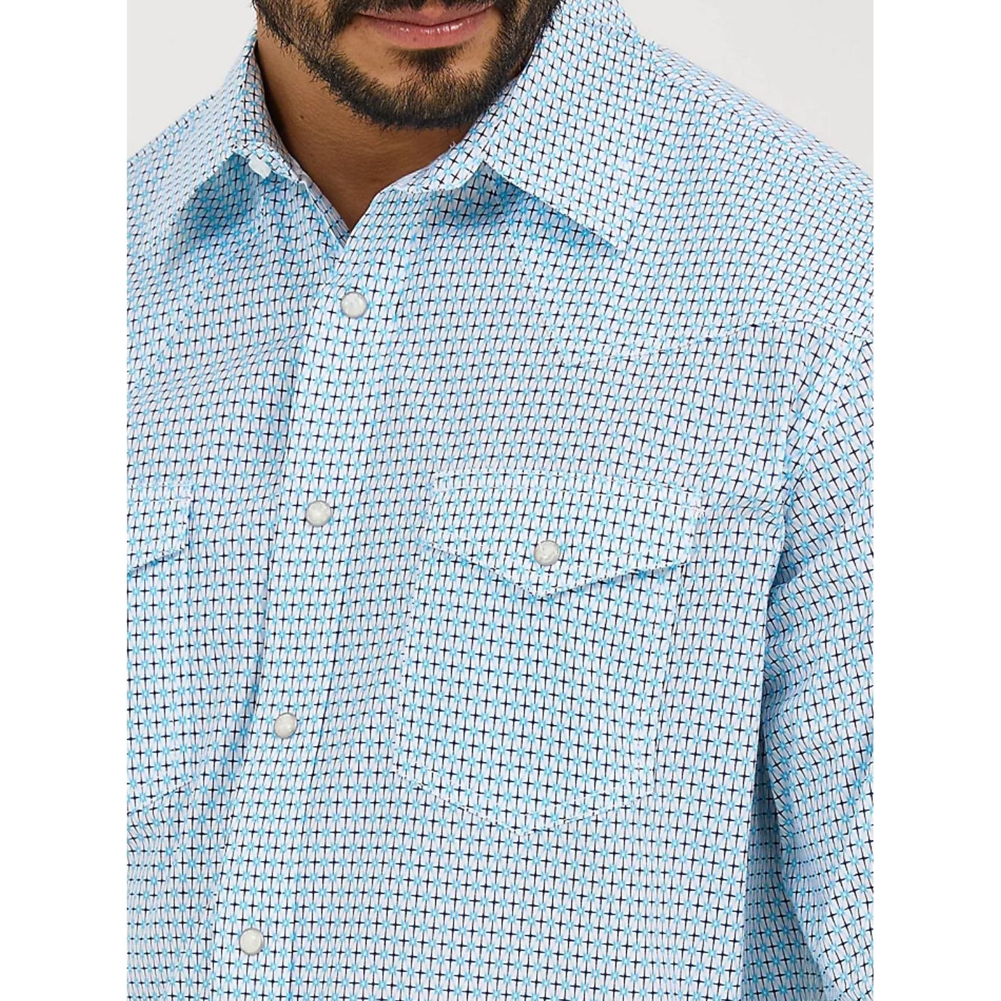 MEN'S 20X® COMPETITION ADVANCED COMFORT LONG SLEEVE TWO POCKET WESTERN SNAP SHIRT - 112365390