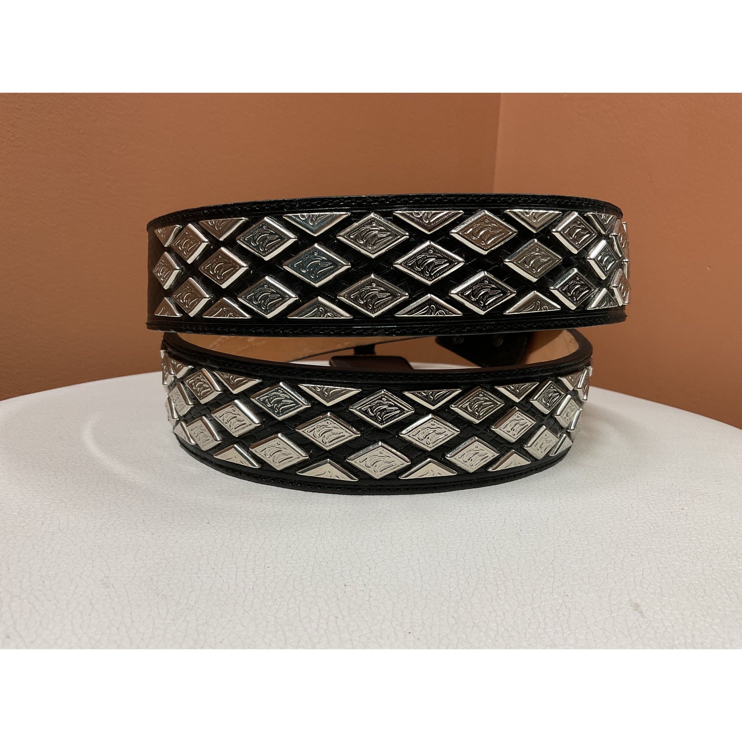 Ariat Unisex Belt, Black, Diamond Concho *No Buckle