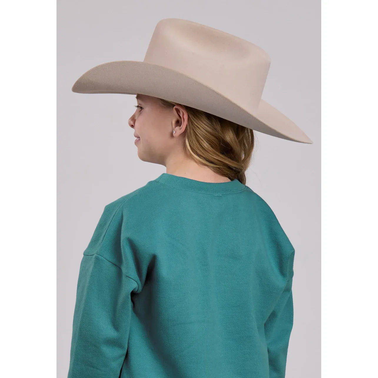 Roper Turquoise Girls Sweatshirt 2633