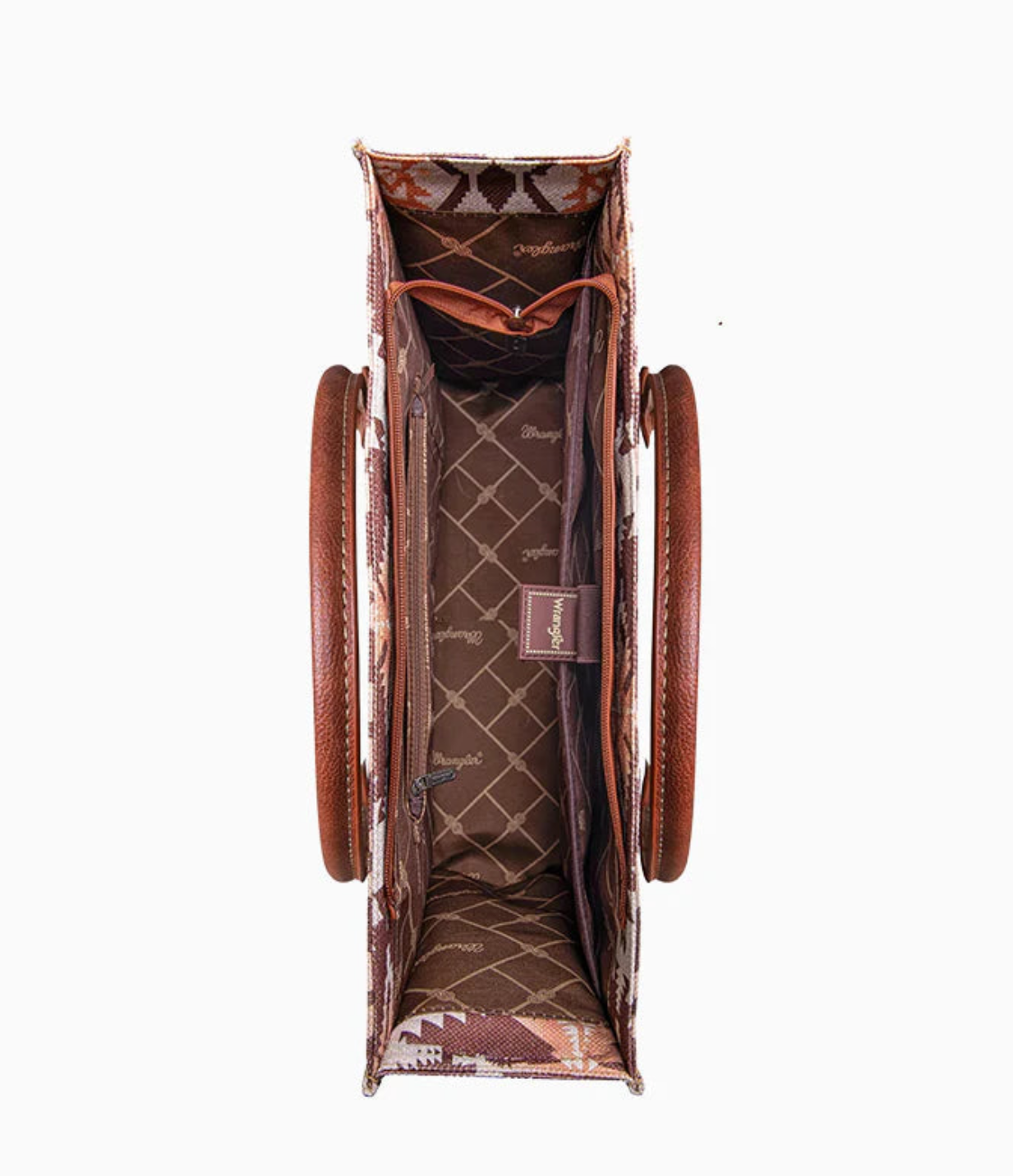 WRANGLER AZTEC PRINT CANVAS TOTE BAG, Various Colors WG2203-8119