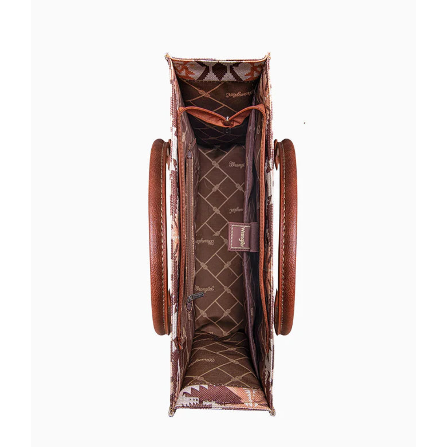 * WRANGLER AZTEC PRINT CANVAS TOTE BAG, Various Colors WG2203-8119