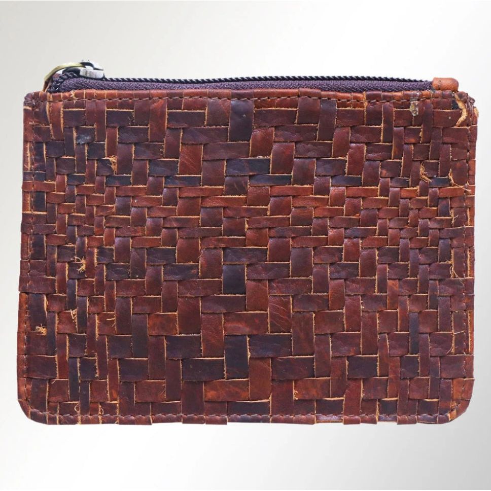 * American Darling Small Woven Coin Purse ADBGM121(A;Tan)