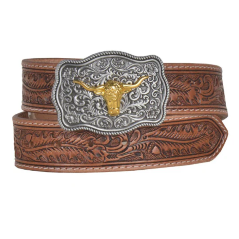 Myra Belt Ladies - FRENZY HAND-TOOLED LEATHER S-4817