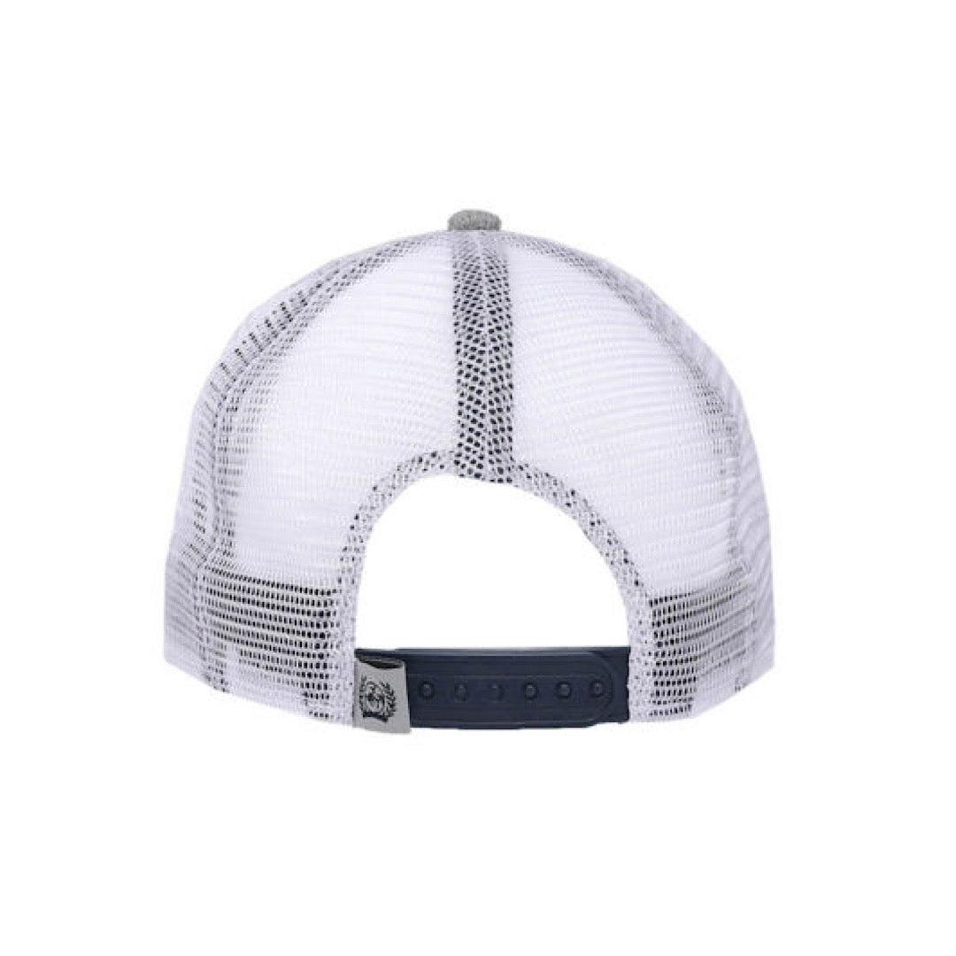 Cinch Men’s Ball Cap- Snap Back -Grey Denim With Navy Block & Embroidered LetteringMCC0510005