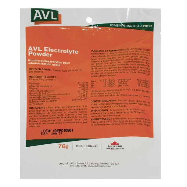 AVL Electrolyte Powder 76g