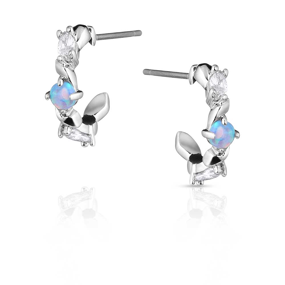Montana Silversmiths Earrings - River Bend Opal Crystal ER5799