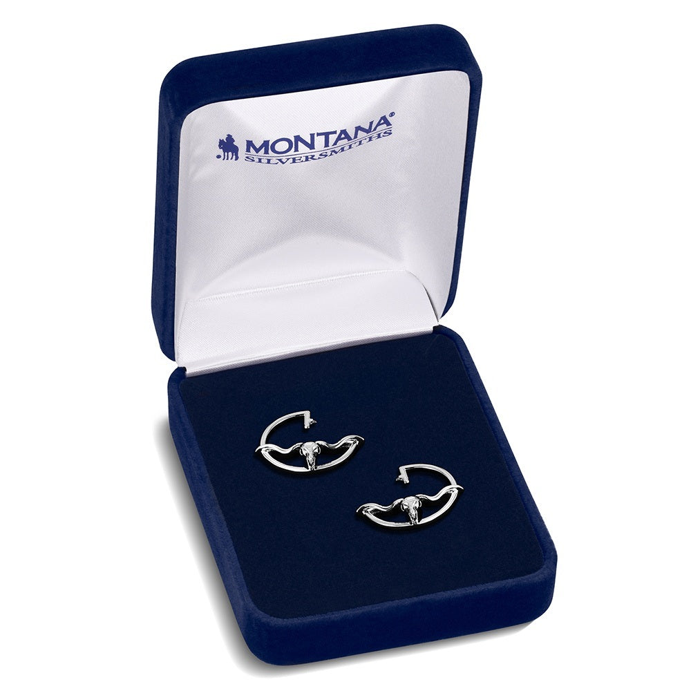Montana Silversmith Western Silhouette Longhorn Earrings ER6531