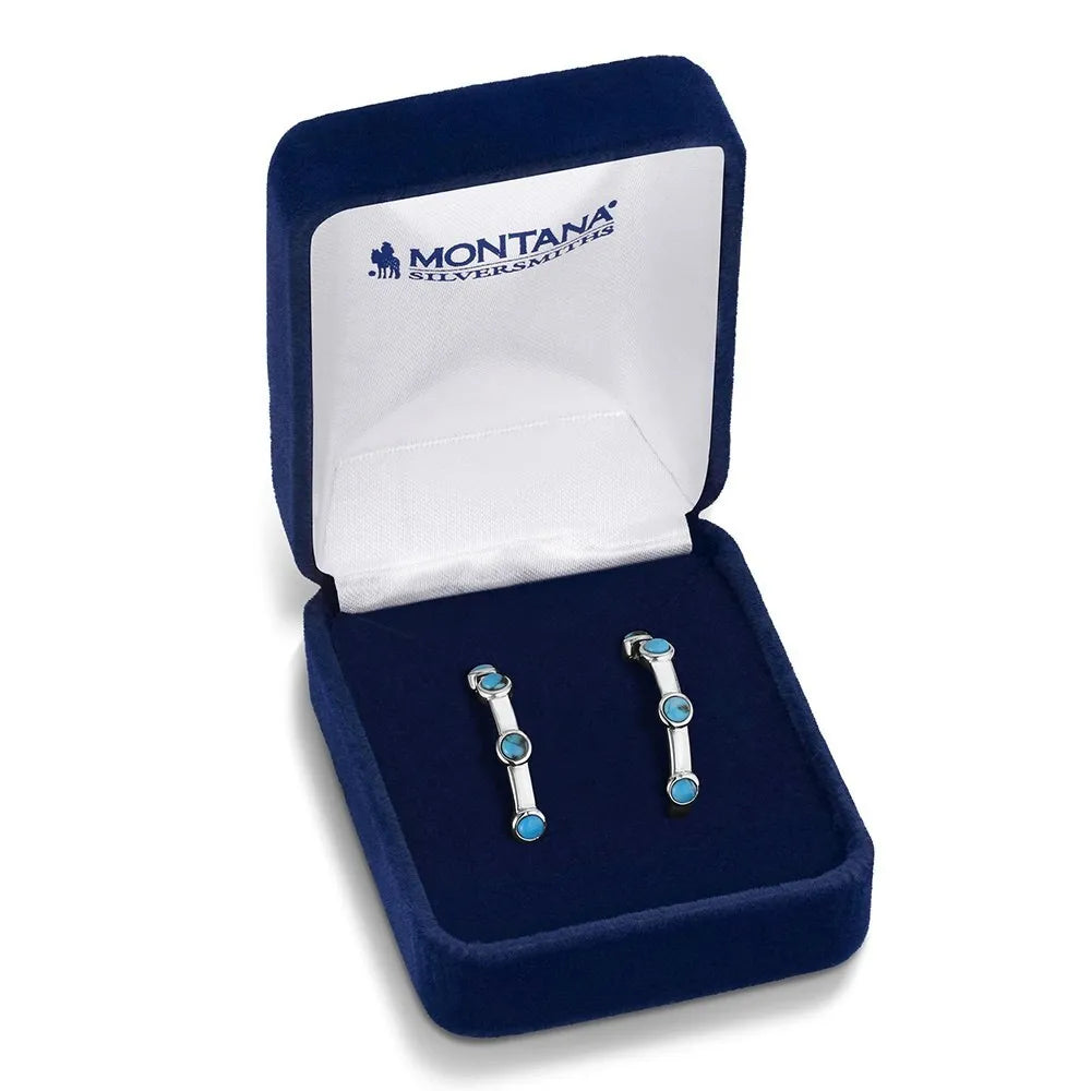 Montana Silversmith Gentle Rain Turquoise Hoop Earrings ER6546