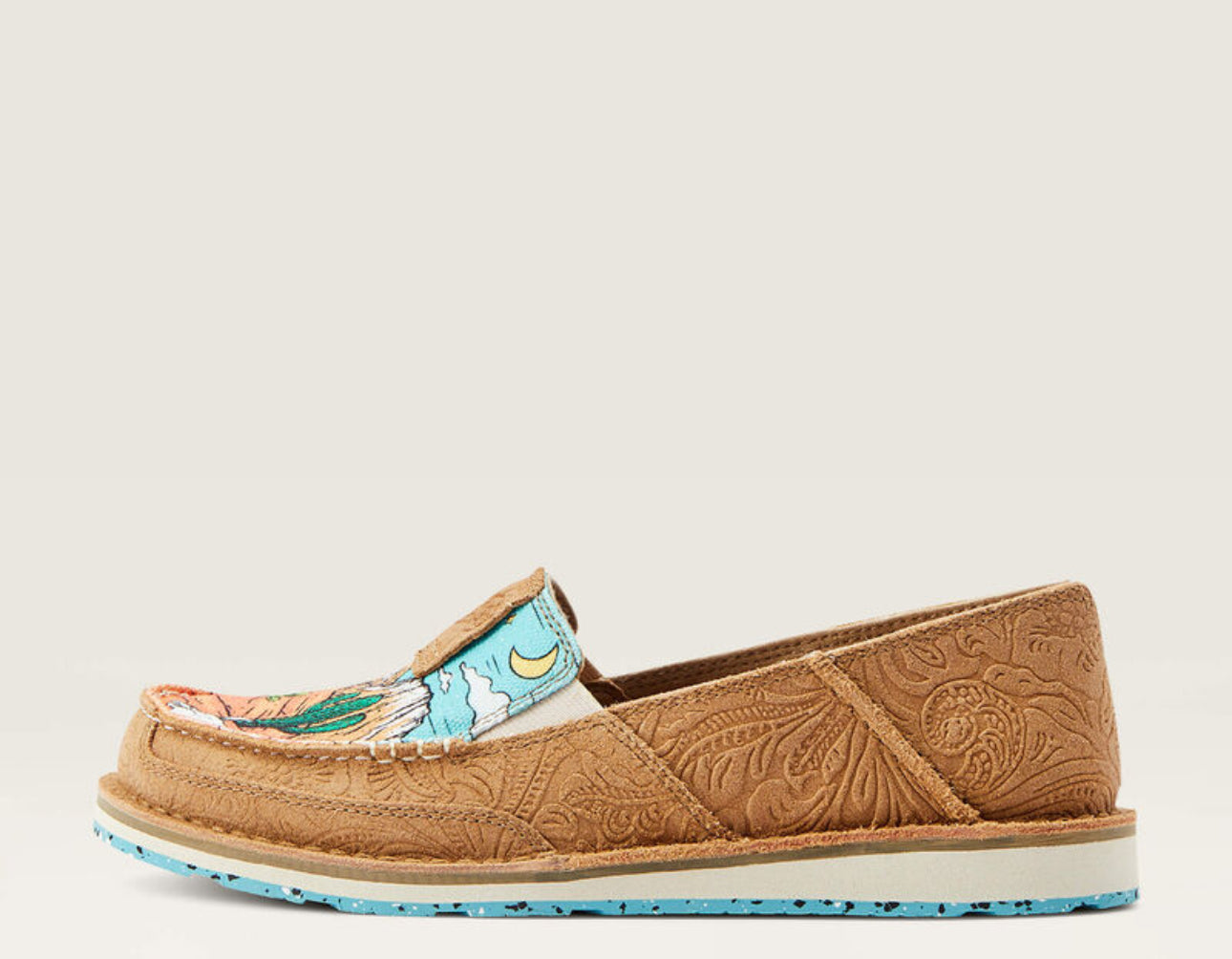 Ariat Women’s Cruiser - Tan Suede Embossed/Arizona Skies