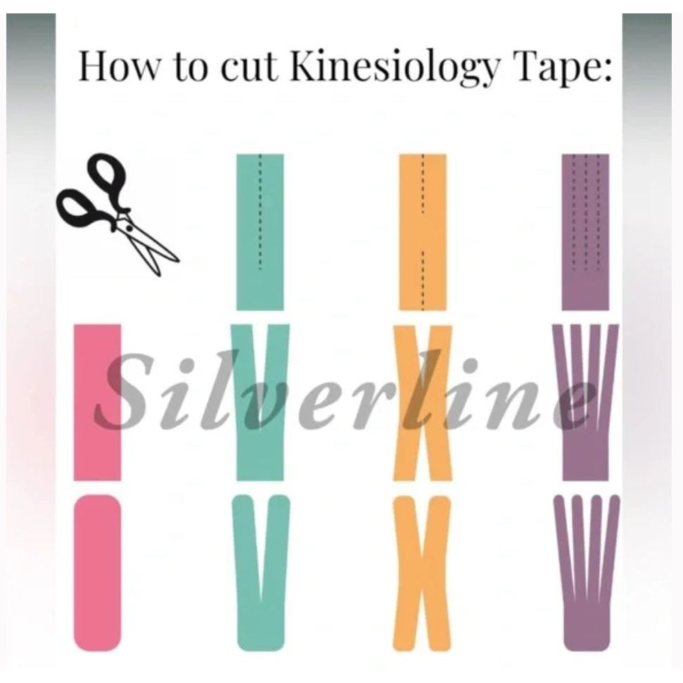 Silverline Collection Self-Cut Kinesiology Tape 4 rolls