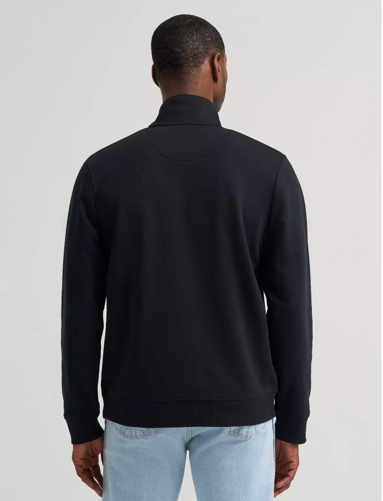 Wrangler Men’s 1/4 Zip Sweatshirt, Black, 112384017