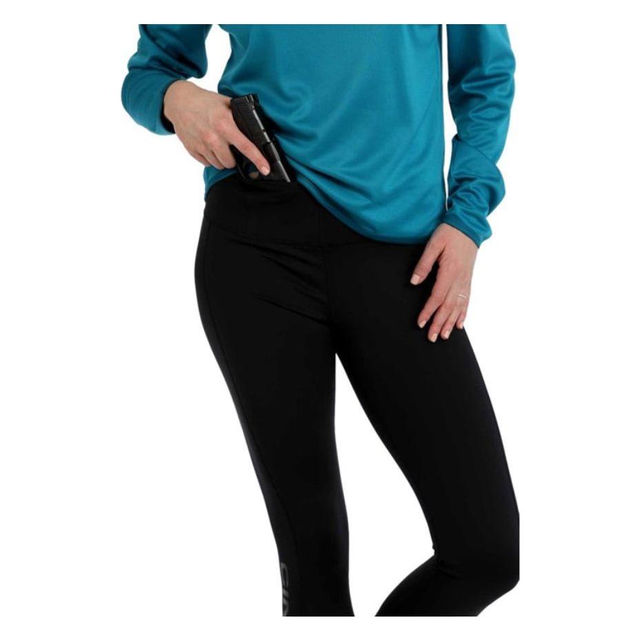 Cinch Ladies Leggings Black - 7/8 CONCEALED CARRY MJU7821001