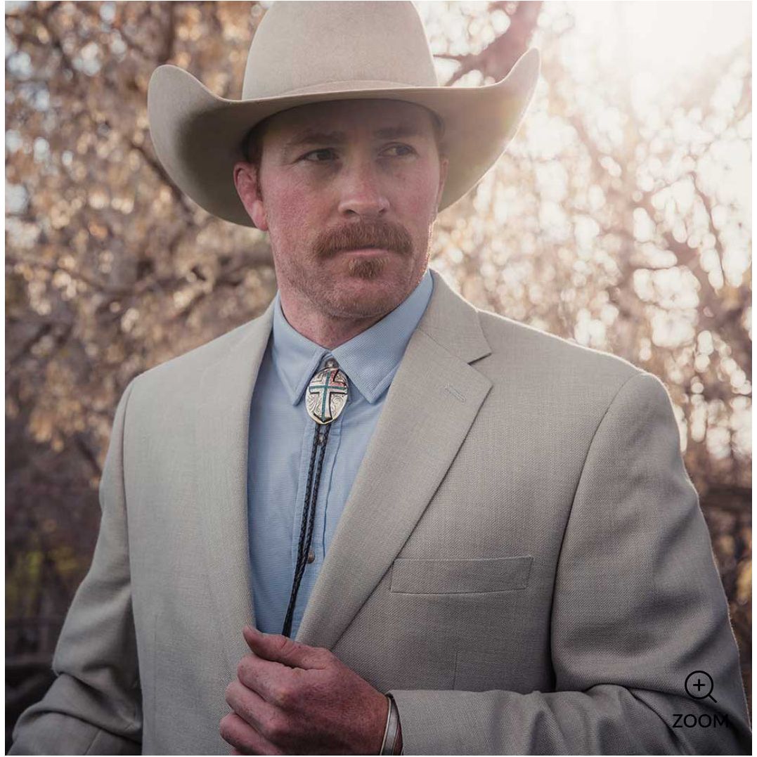 Montana Silversmith - Bolo Tie, Inner Light TQ Cross BT4779