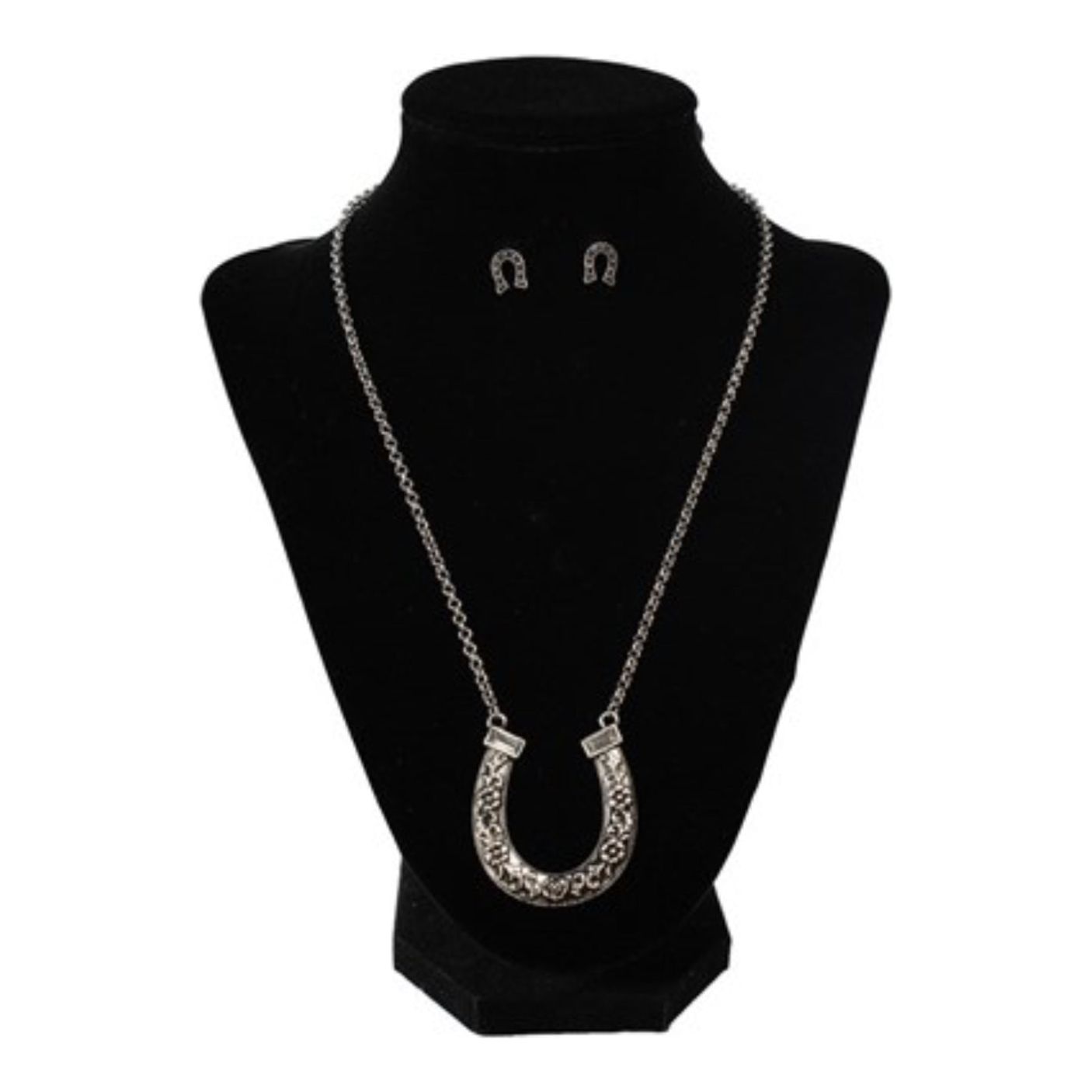 Silver Strike Ladies Jewelry Set - Horseshoe D4500023936