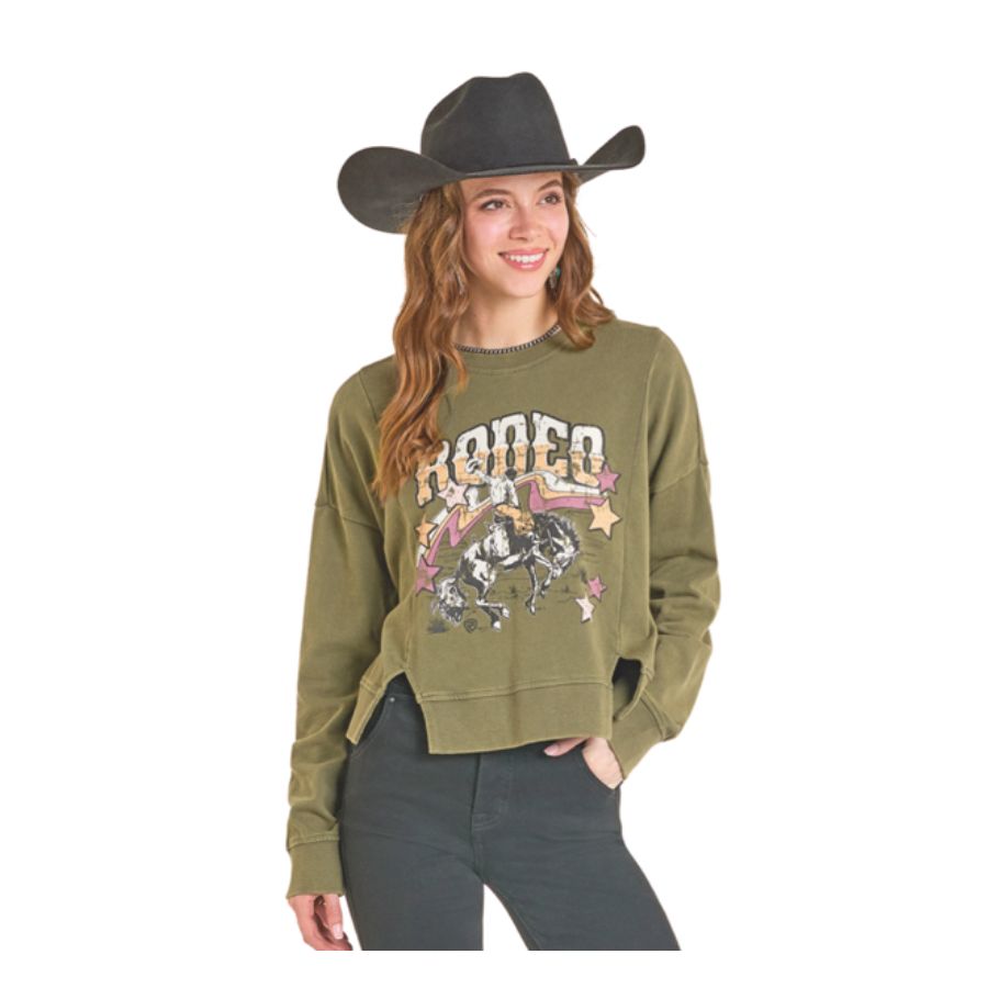 Rock & Roll Ladies Pullover, Long Sleeve BW91T07323