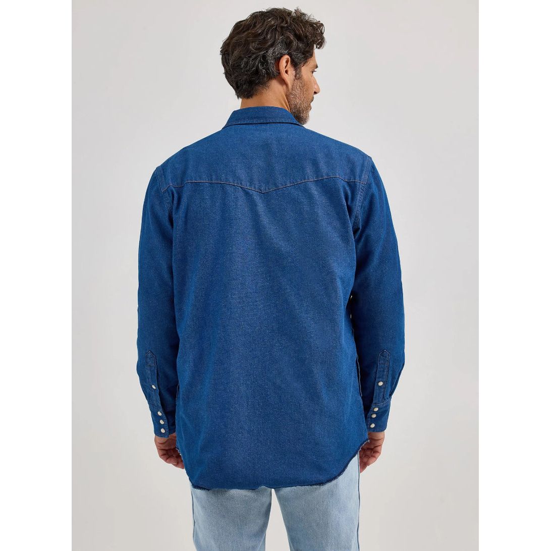 WRANGLER® MEN'S LONG SLEEVE FLANNEL LINED SOLID WORK SHIRT 112367727