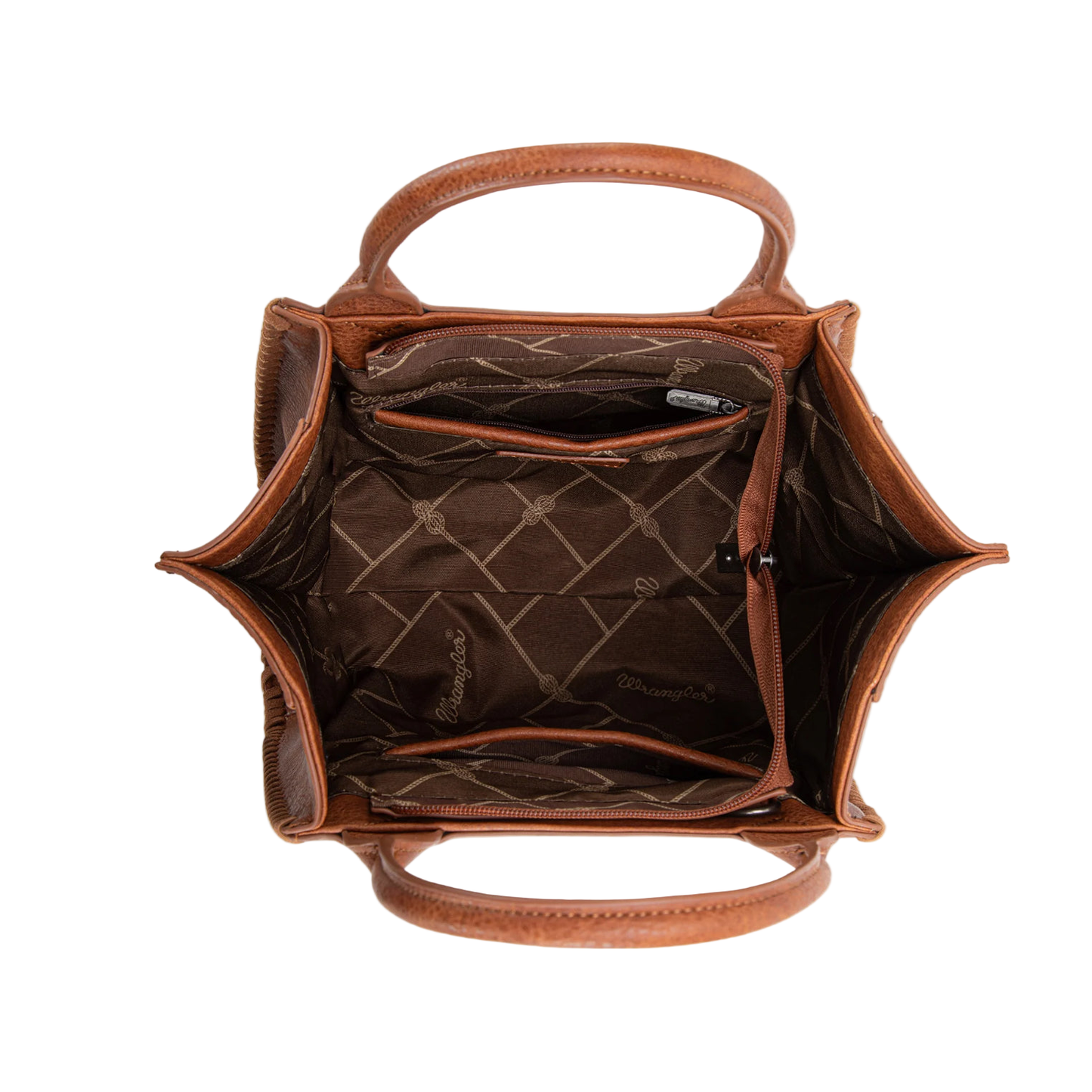 * Wrangler Ladies Bootstitch, Trapezoid, Top Handle, Crossbody, WG145G-8300 Brown or Black