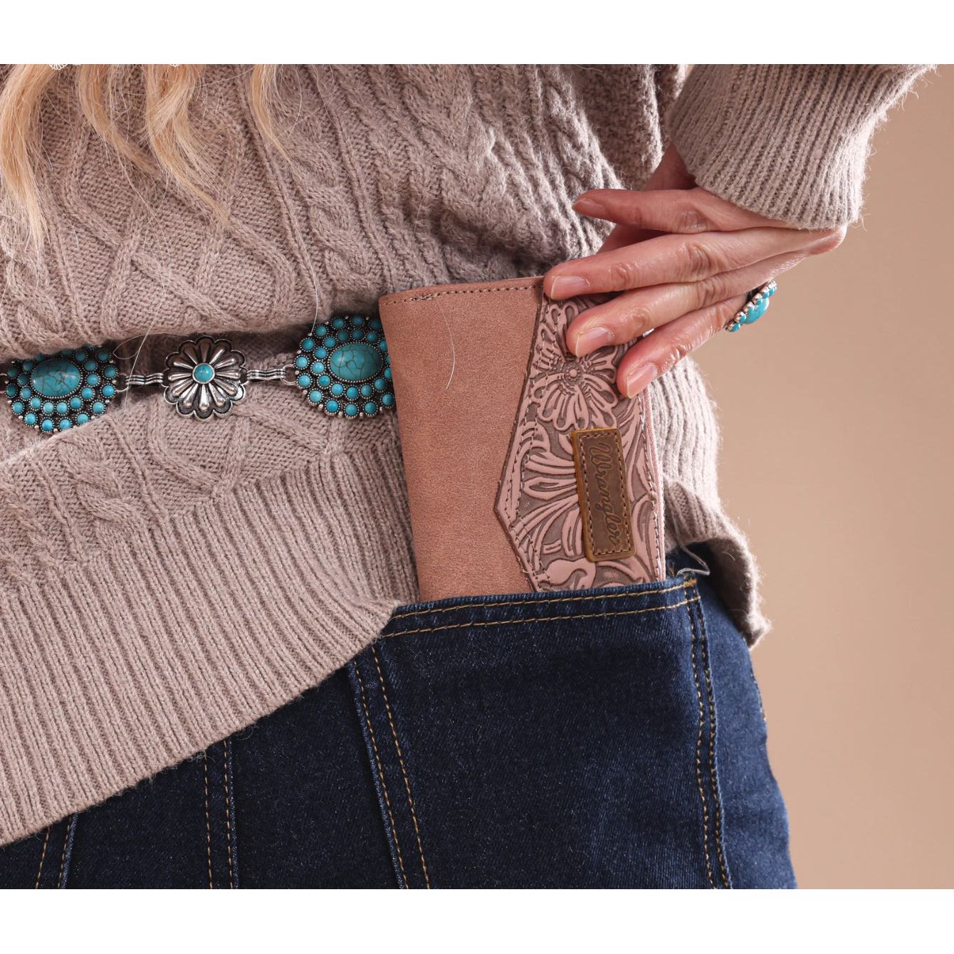 Wrangler Wallet - Bifold, Floral Tooled WG162-W0331 Various Colors