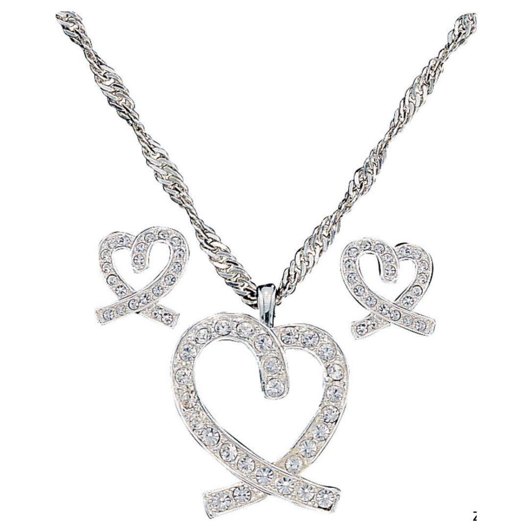 Montana Silversmiths Jewelry Set - A Caring Heart JS744
