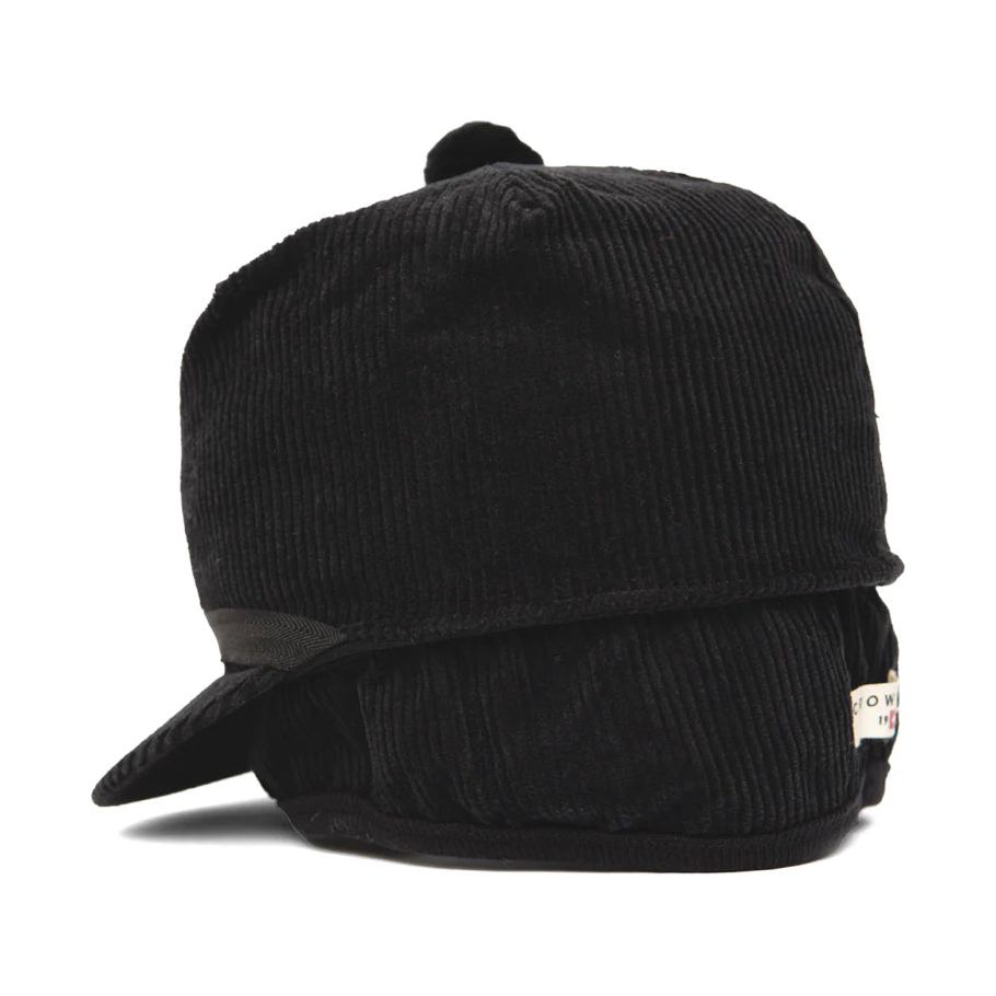 CROWNCAP Corduroy Stockman Cap Black 1-118