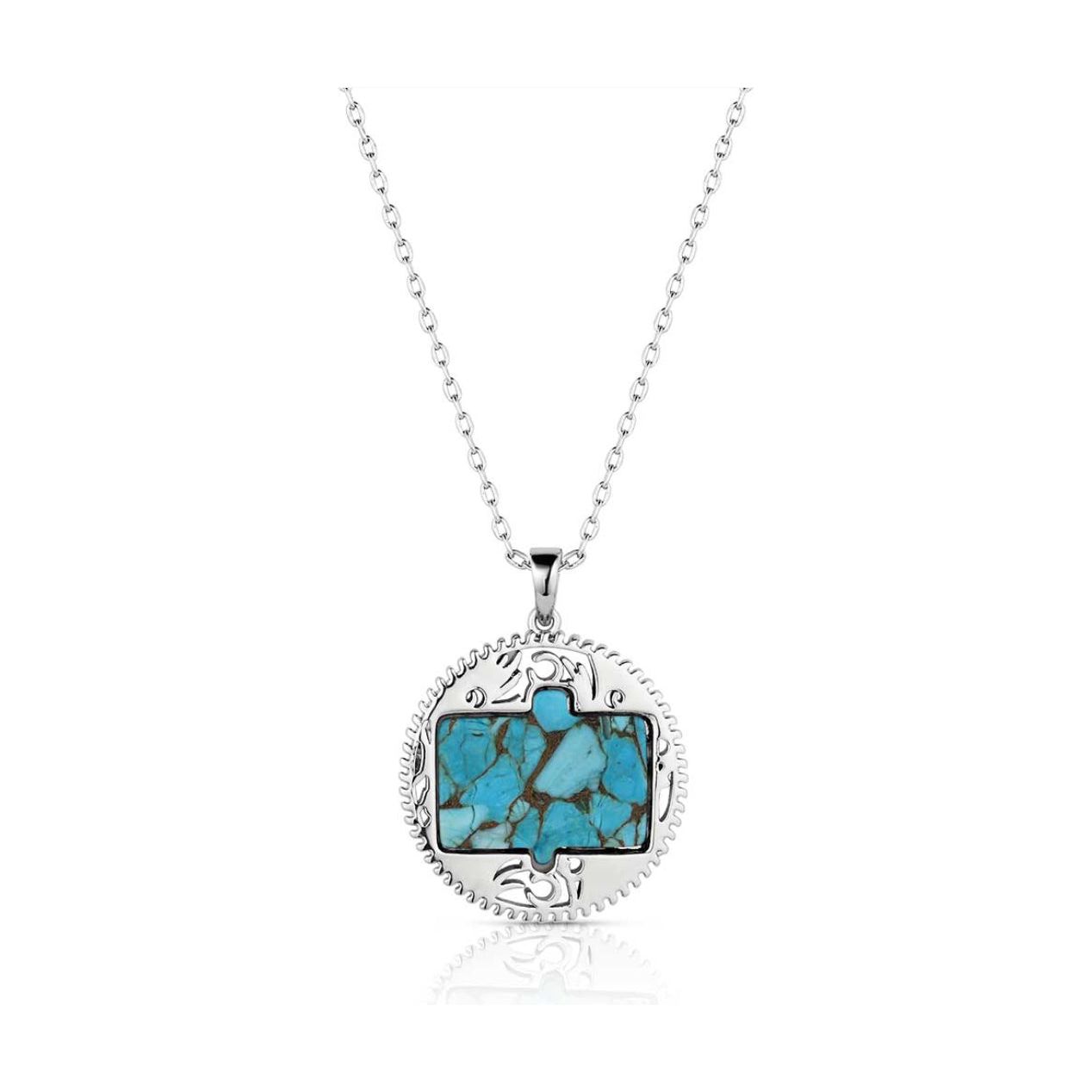 Montana Silversmiths Necklace - Strength Thunderbird Turquoise NC6184