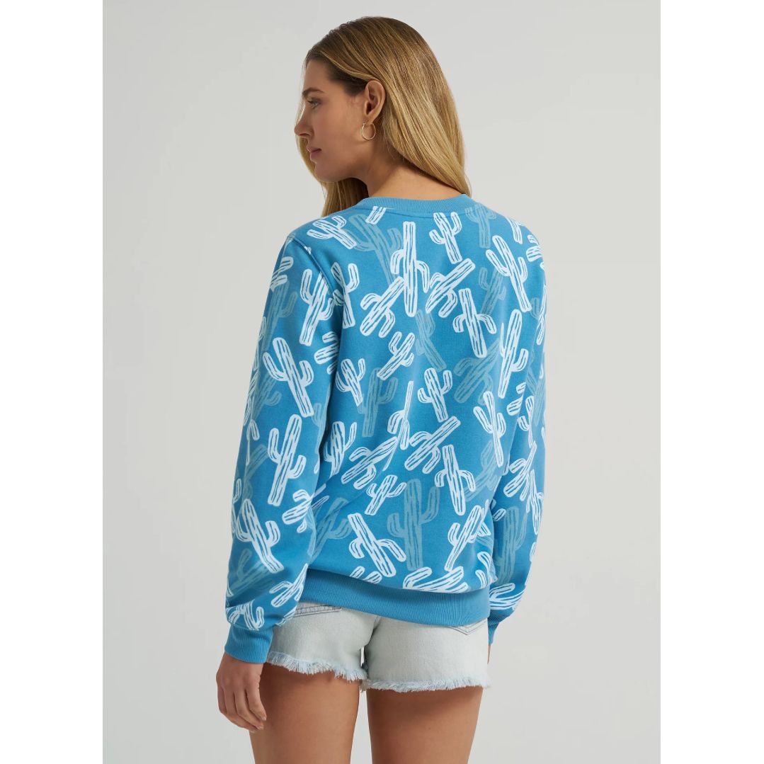 Wrangler Ladies Blue Crew-Neck Sweatshirt 11235061