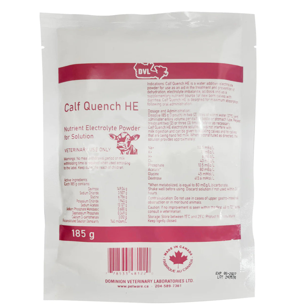 DVL Calf Quench HE