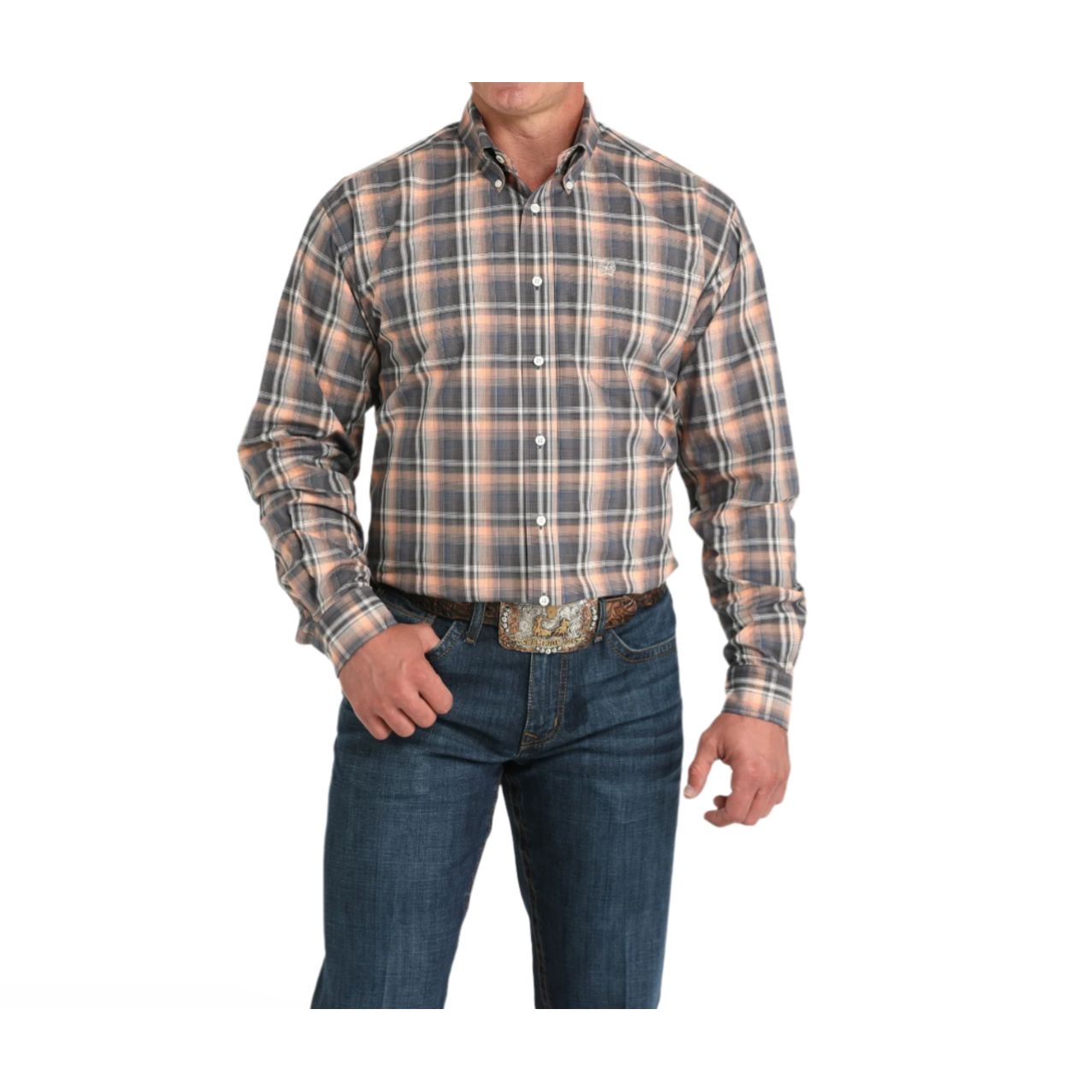 CINCH - Men LONG SLEEVE BUTTON-DOWN SHIRT, MTW1105965
