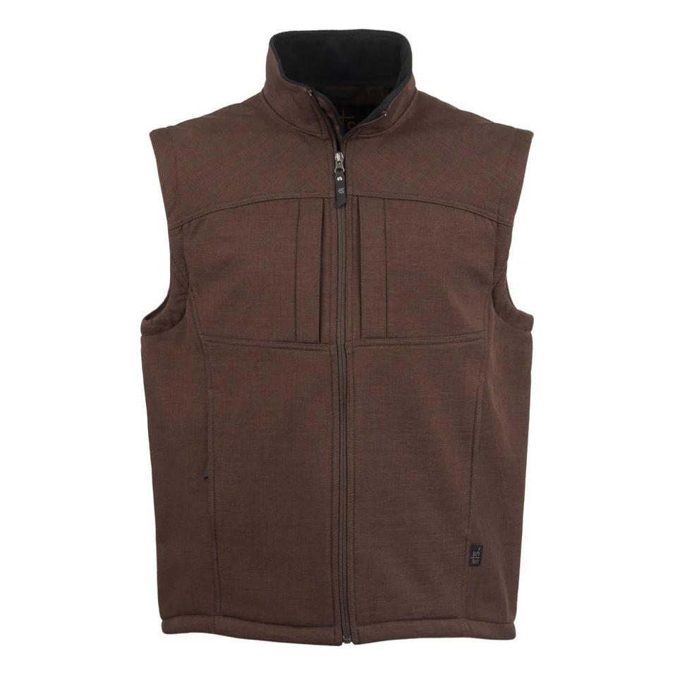 STS Mens Weston Vest Brown STS3016