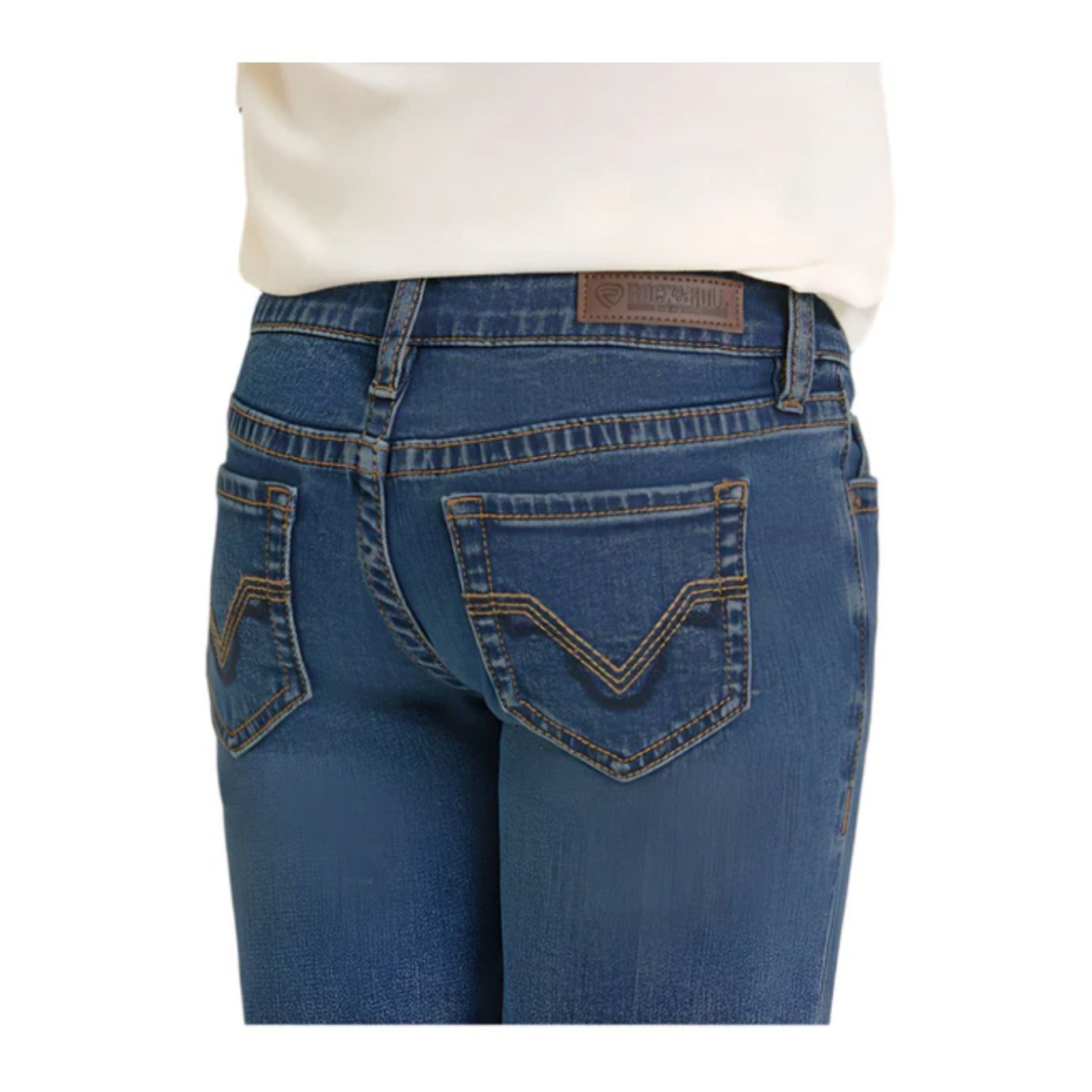 Rock & Roll Girls' Trouser - Signature Pockets, Medium Wash BG5MD07211