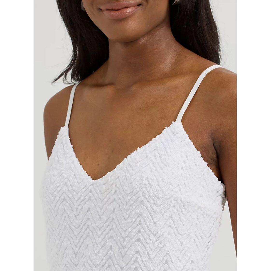 Wrangler Ladies Dress - Retro Tiered White 112365086