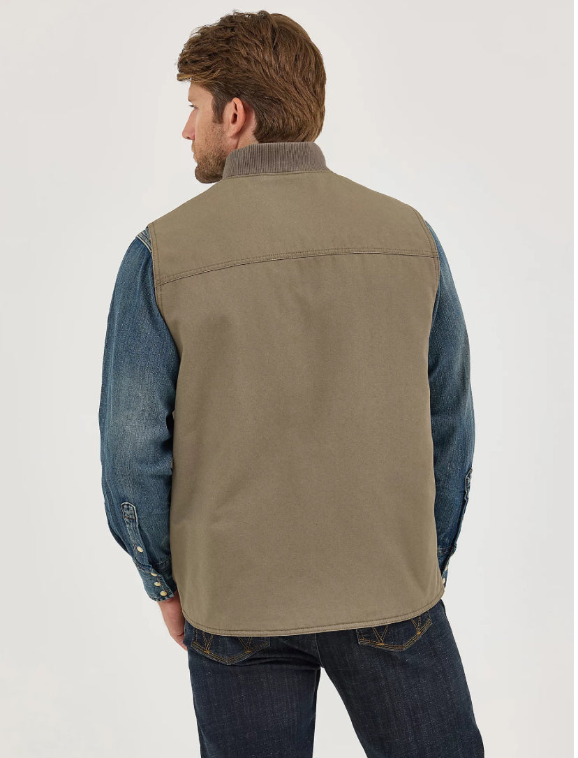 WRANGLER MEN’S Quilted, Lined Ranchers Vest, Bungee Cord Taupe
112368244