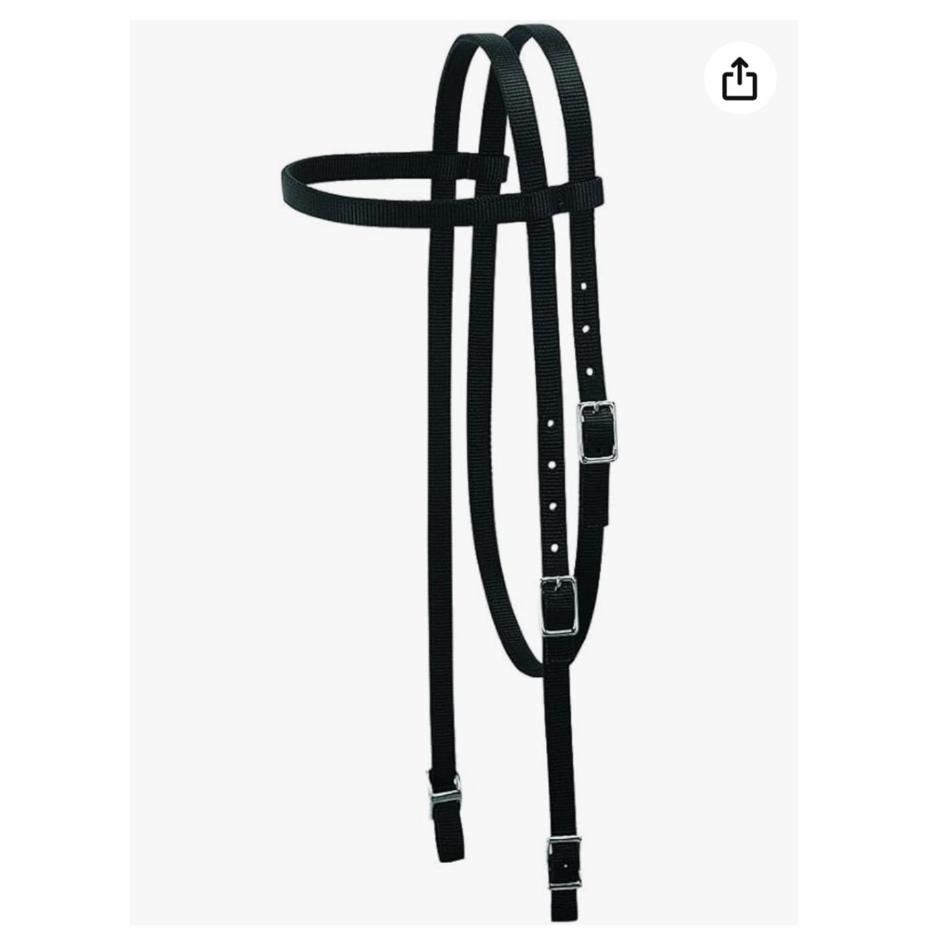 Weaver Nylon Black Pony Headstall 35-2001