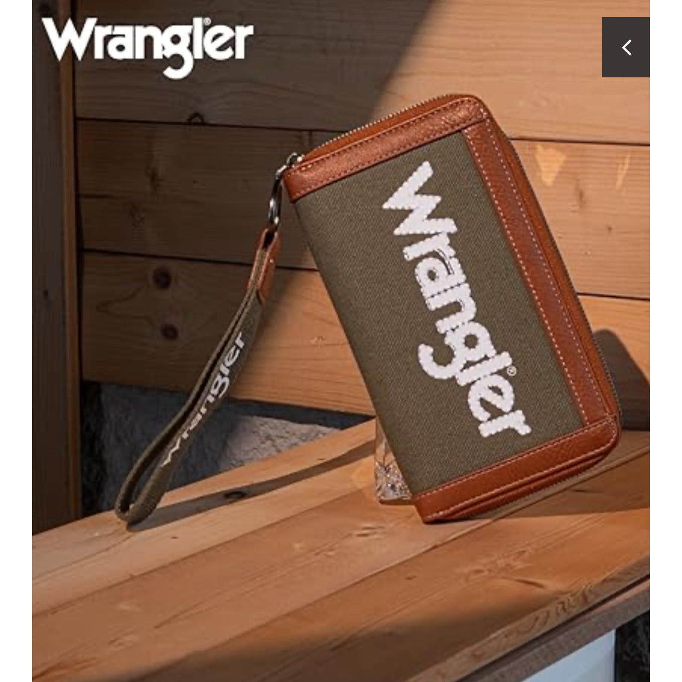 Wrangler Ladies Canvas Wallet, WG142-W006 Army-Green or Tan or Jean