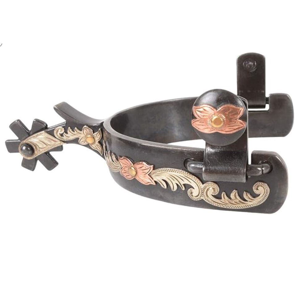Classic Equine Spur -SPURF191A, 1’ Band Small Flower