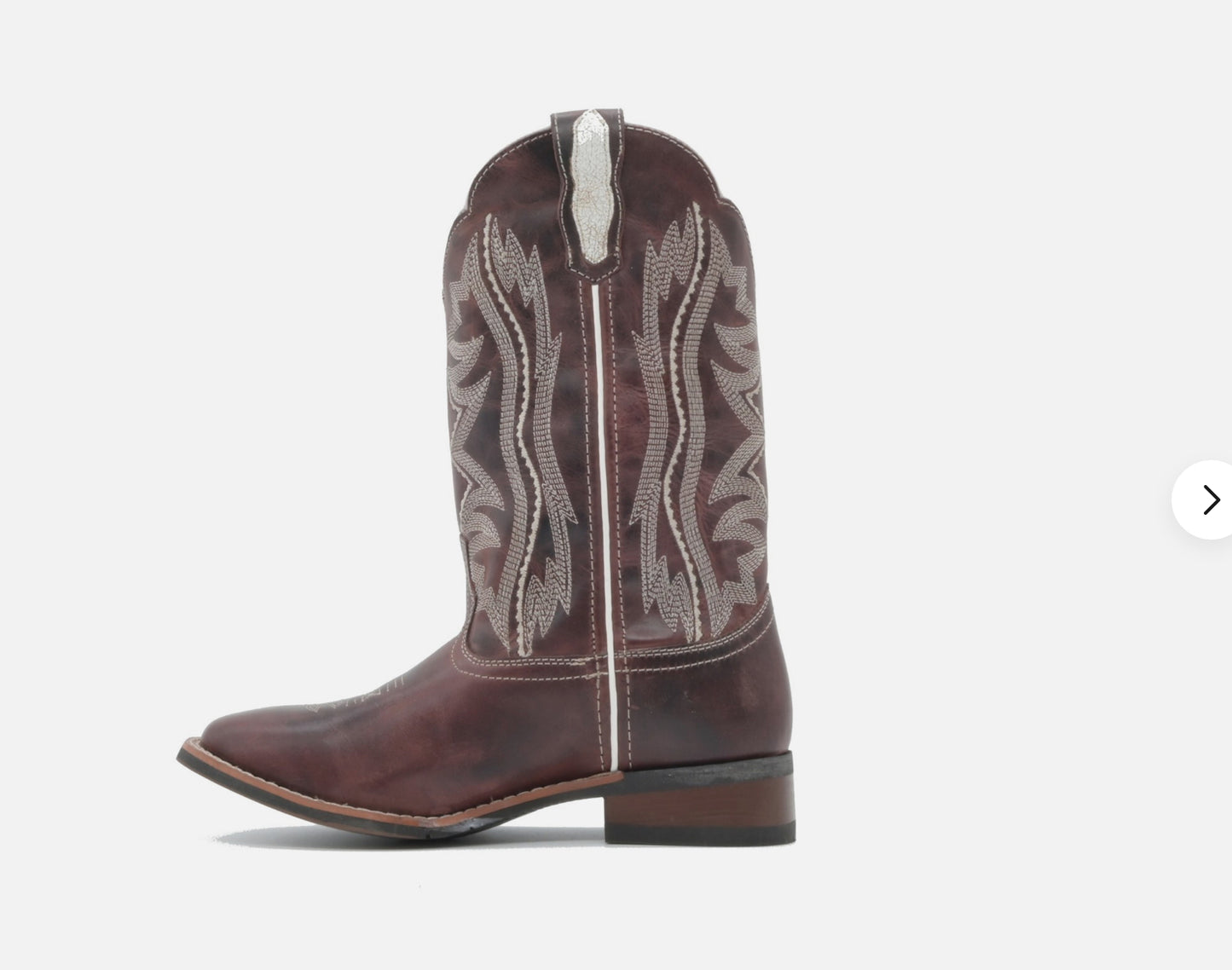 Laredo Ladies WESTERN BOOTS, “Willa” Wine Leather, Square Toe, 5879