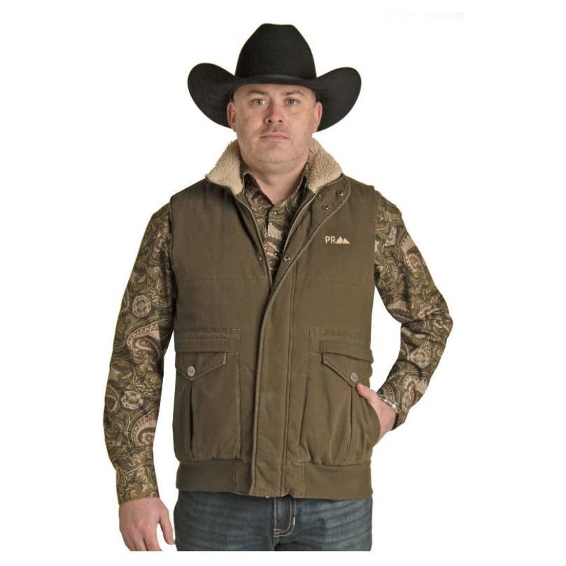 POWDER RIVER OUTFITTERS Performance Panhandle MENS Olive VEST 98-1028