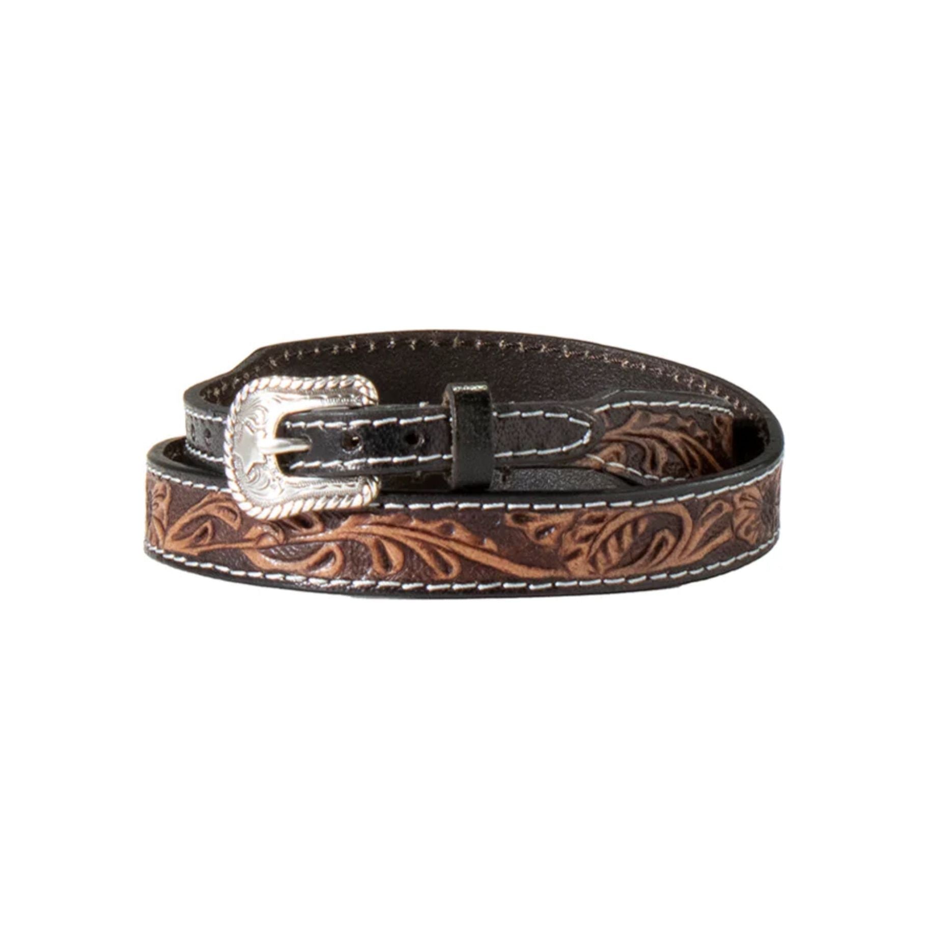 Twister Hat Band - Tooled Floral Design 0281401