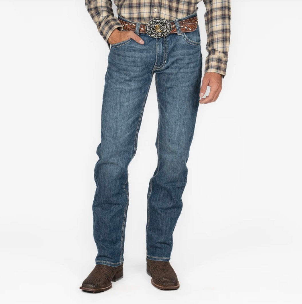 ROCK & ROLL Men’s JEAN - Slim fit, Medium Vintage, Revolver Straight Boot, BM1RD04826