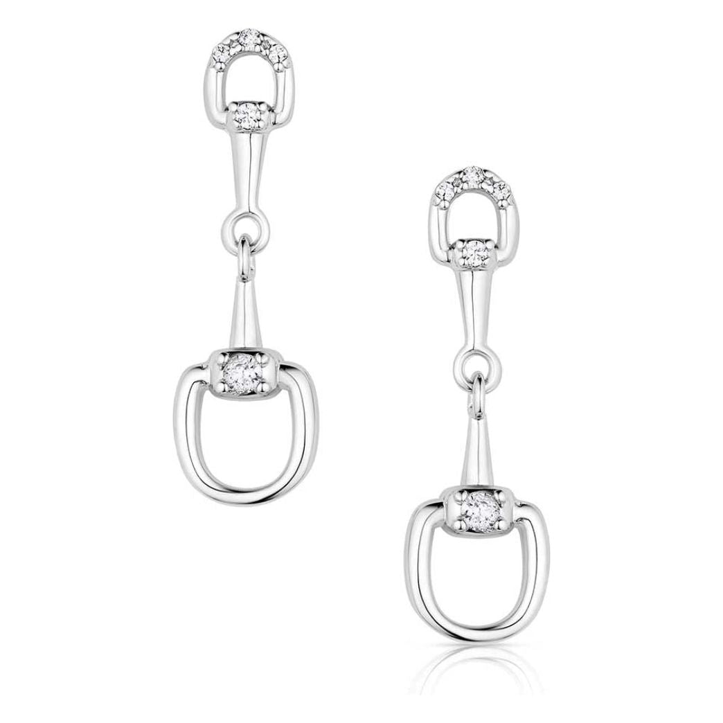 Montana Silversmiths Earrings AQHA Enjoy The Ride QER6084
