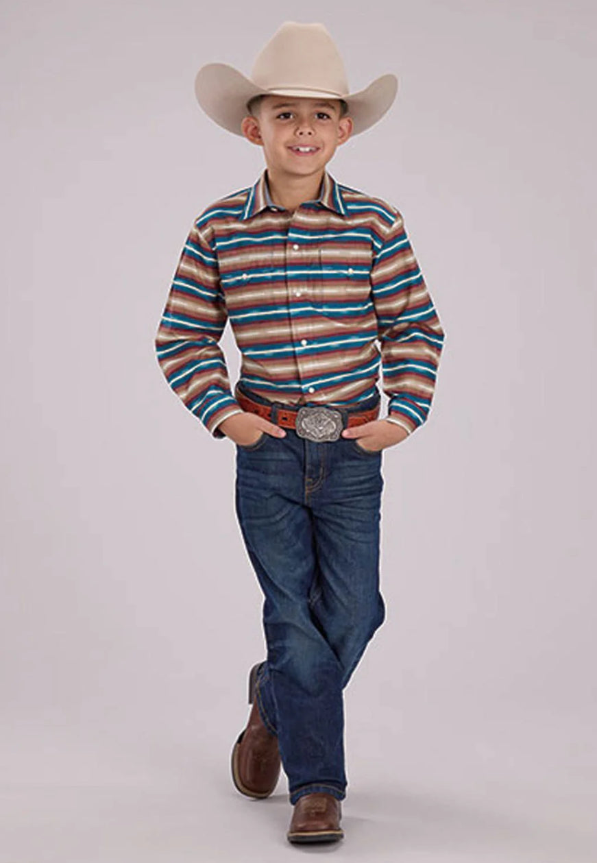 Roper Boy's Western Shirt - Long Sleeve, Snap, 03-030-0067-0477