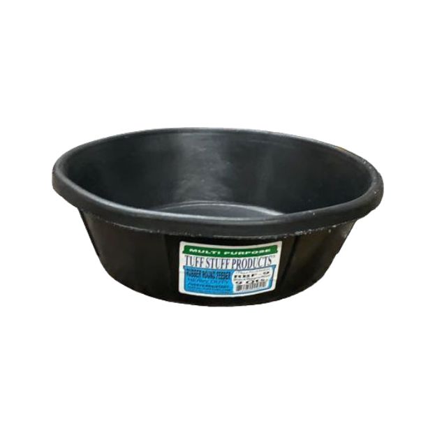 Tuff Stuff Rubber Round Feed Pan 9 QT ( 8L)